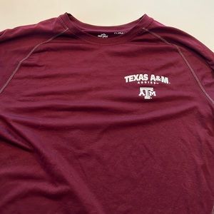 Texas A&M long sleeve adidas climate lite shirt